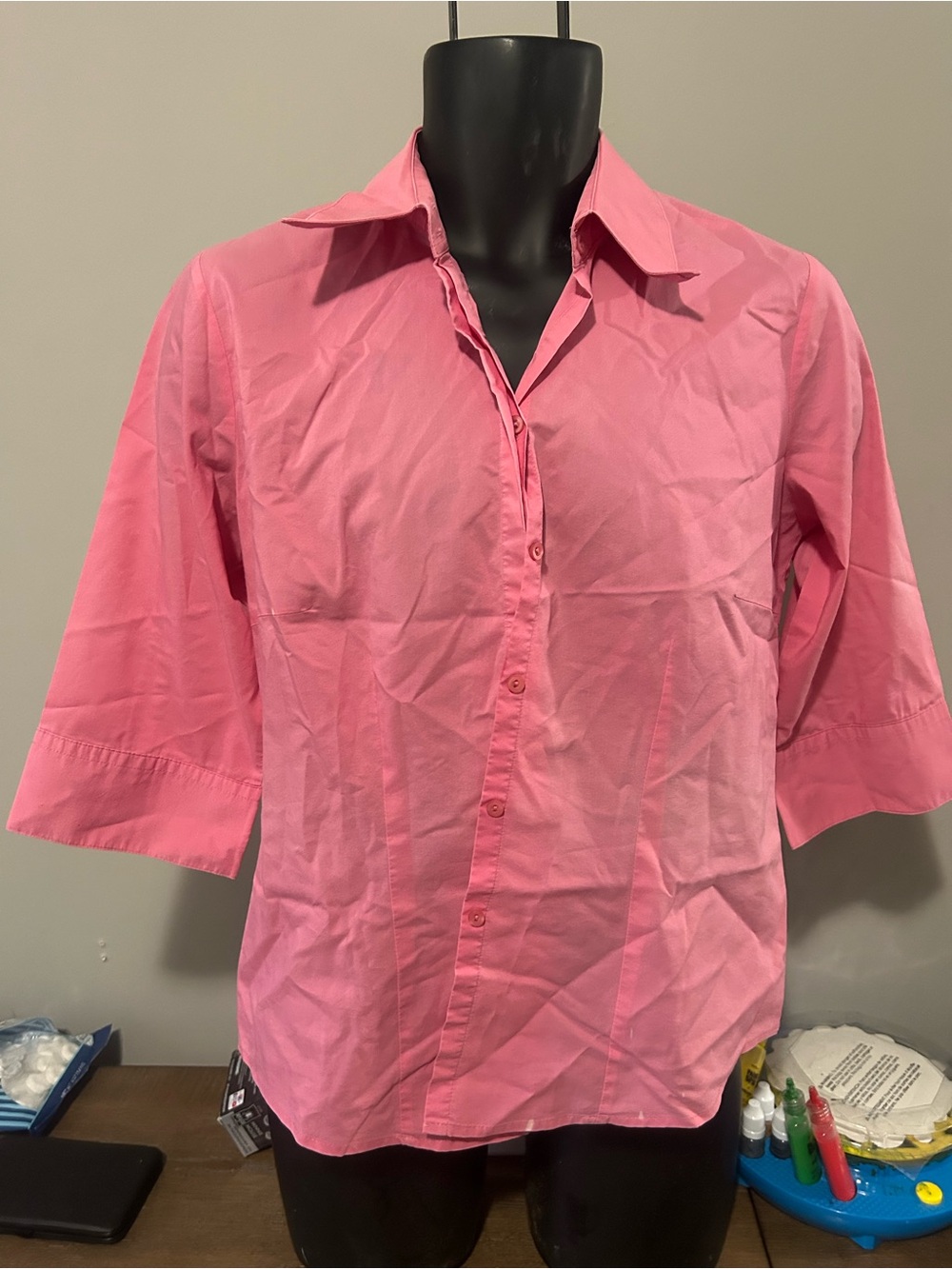 Pink Women’s Button-Up Shirt